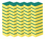 36x Scourer Sponges Strong Commercial Grade Regular Duty 15x10x3cm Bulk - Front View
