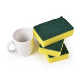 36x Scourer Sponges Strong Commercial Grade Regular Duty 15x10x3cm Bulk - Rear View