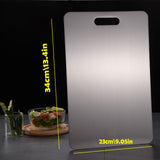 Stainless Titanium Steel Anti-Bacterial Mildew-Proof Cutting Chopping Board 23 x 34cm - Extra Image