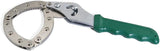 Universal Adjustable Steel Oil Filter Wrench - Non-Slip Handcuff Tool for Easy Removal - Top-Down View