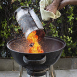 Large Chimney Starter Firewood Quick Rapid Charcoal Lighter Stove For Barbecue - Top-Down View