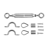 Pinnacle Hardware 316 Marine Grade Stainless Steel Eye/Eye Turnbuckle Balustrading Kit CHS032 - Front View