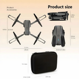 Beginner-Friendly HD Camera Drone with GPS & Remote Control - 45-Degree Angle