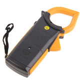 Digital Clamp Meter AC/DC Voltage Resistance Frequency DM6266 - Batteries Incl. - Top-Down View