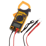 Digital Clamp Meter AC/DC Voltage Resistance Frequency DM6266 - Batteries Incl. - Close-Up Angle