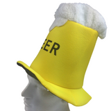 Plush Beer Mug Hat – Hilarious Party and Halloween Costume Accessory for All - Rear View