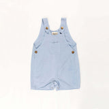 Capri Blue Cotton Dungaree Overalls for Babies & Toddlers - 3-6 Months