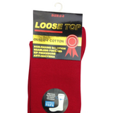 1x Pair COTTON Rich LOOSE TOP SOCKS Dress Medical Circulation Diabetic Comfort -  - - Front View