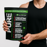 2KG Creatine Monohydrate Powder HPLC Tested Gym Workout Enhancer Micronised Supplement - Side View