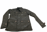 Crosshatch Mens Vinyl Quilted Jacket Warm Winter Joseph Style - Black - Medium - Low Angle