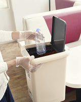 100pcs Vinyl Clear Powder Free Disposable Gloves - Medium (1 Box) - Low Angle