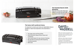 Davis & Waddell Electric Knife Sharpener Knives Scissors Screwdriver Tool Utensil Butcher - Low Angle
