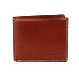 DENTS WALLET Genuine Italian LEATHER Mens Credit Card Holder Bifold GIFT BOX - - Close-Up Angle