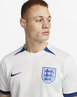 Nike Mens England National 2023 Stadium Home Dri-FIT Soccer Football Jersey Top - XL - 45-Degree Angle