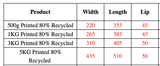 Enviro Recycled Courier Satchels Poly Mailer Bag Accredited Self Sealing Shipping - 5kg (510x435x50mm) - 250pcs