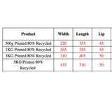 Enviro Recycled Courier Satchels Poly Mailer Bag Accredited Self Sealing Shipping - 5kg (510x435x50mm) - 500pcs