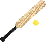 Kids Soft Foam Sturdy Cricket Bat & Ball Set 58cm Backyard Beach Sports Toy Kit - Front View