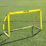 2x Summit Pop Up Fastnet Soccer Goal Futsal Football Portable Flexible 1.5m x 0.9m - Side View