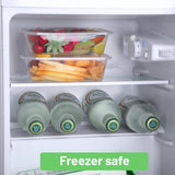 500pcs 350ml Reusable Food Containers Plastic Meal Prep Storage w/Lids - BPA Free (145*100*40mm) - Extra Image