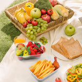 120pcs 1500ml Reusable Food Containers Plastic Storage Meal Prep w/ Lids (217*145*72mm) - Extra Image