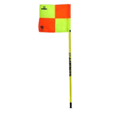 Soccer Corner Flag 150cm x 2.5cm FFA Approved Football  - Pack of 4 w Removable Spike - Front View
