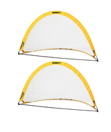 2x Summit Pop Up Teardrop Advance FFA Half Dome Training Football Soccer Goal 2mx1m - Front View