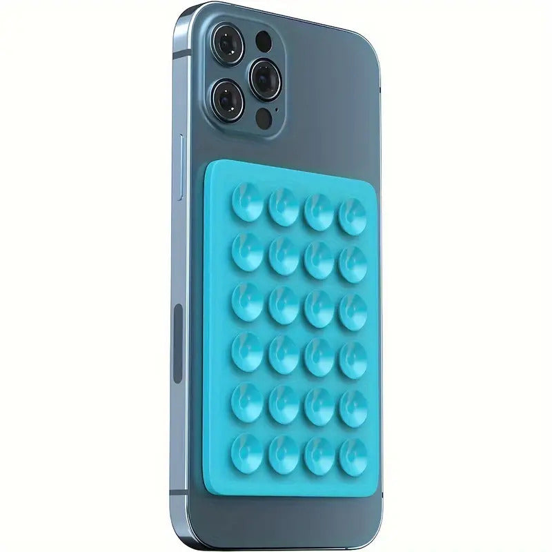 3M Blue Silicone Suction Cup Phone Holder - Hands-Free Mount for Easy Use
