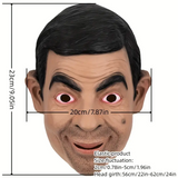 Mr. Bean Celebrity Latex Mask - Rowan Atkinson Costume for Halloween & Parties - Side View