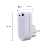 Outbound Australia/NZ to USA/Canada & More Travel Adapter - Earthed w/ USB C & A - Side View