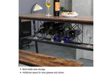 Viviendo Dining Table, Bar Table with Wine Storage Rack - Industrial Style - Low Angle