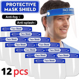 12x Safety Full Face Shield Clear Glasses Anti-Fog Eye Protector Shop Dental - Extra Image
