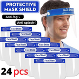 24x Safety Full Face Shield Clear Glasses Anti-Fog Eye Protector Shop Dental - Extra Image