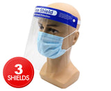 3x Safety Full Face Shield Clear Glasses Anti-Fog Eye Protector Shop Dental - Front View