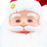 Singing Moving Eyes And Beard Shaking Hat Music Santa Claus Xmas Christmas Decor - 45-Degree Angle