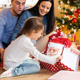 Singing Moving Eyes And Beard Shaking Hat Music Santa Claus Xmas Christmas Decor - Rear View