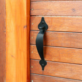 Pinnacle Hardware Gate Thumb Latch in Black - Front View