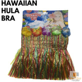 Tropical Hawaiian Hula Bra Dress with Lei and Floral Accents for Adult Celebrations - Front View