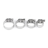 10pcs Hose Clamp Cars Motorcycle Fuel Line Jubilee Petrol Pupe Clips Garden DIY Tools - Top-Down View