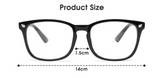Anti Blue Light Blocking Computer Gaming Glasses Eyestrain Eyewear - Black - Side View