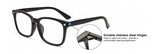 Anti Blue Light Blocking Computer Gaming Glasses Eyestrain Eyewear - Black - Top-Down View