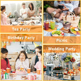 360x Premium Plastic Square Dessert Cups BPA Free Extra Strong Bulk - Clear - 45-Degree Angle