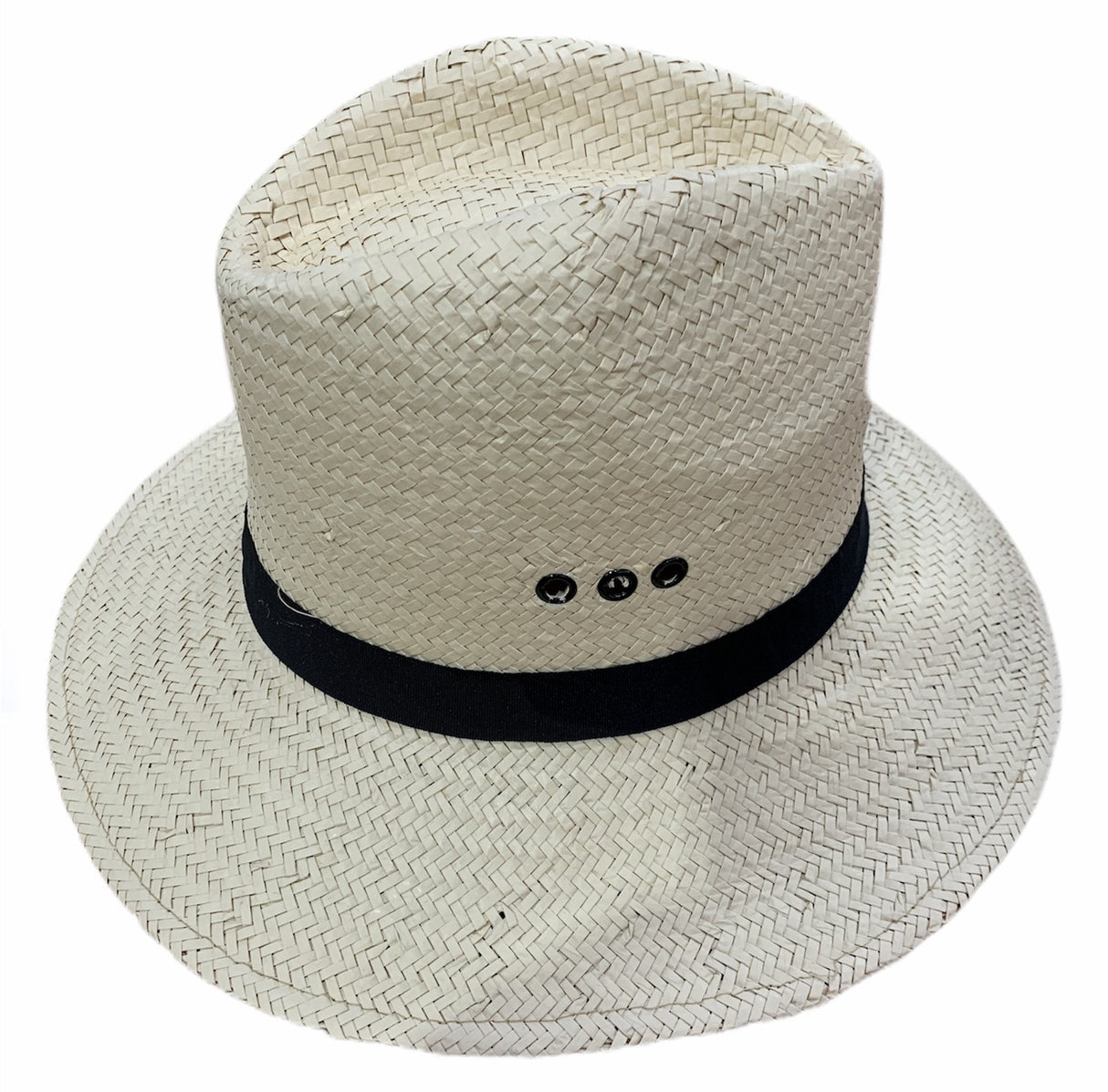 DENTS Woven Paper Straw Panama Hat Trilby Fedora - L/XL (One Size)