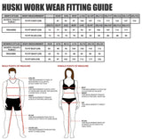 HUSKI Hi Vis Patrol Vest 3M Reflective Tape Safety Workwear High Visibility - Orange - XL - Side View
