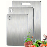 3x Stainless Titanium Steel Anti-Bacterial Mildew-Proof Cutting Chopping Boards