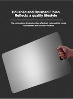 3x Stainless Titanium Steel Anti-Bacterial Mildew-Proof Cutting Chopping Boards