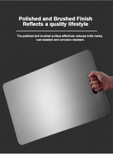 3x Stainless Titanium Steel Anti-Bacterial Mildew-Proof Cutting Chopping Boards - 45-Degree Angle