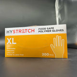 1000x Clear Disposable Vinyl Gloves Powder Free Latex Free Bulk - 1 Box - XL