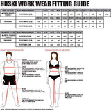 Huski Mens Tarmac Hi Vis Trousers Pants High Visibility Safety Pants - Orange - 5XL (117cm) - Side View