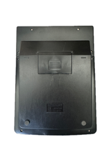 Efficient 8-Digit Solar and Battery-Powered LCD Desktop Calculator for Office Use - Top-Down View
