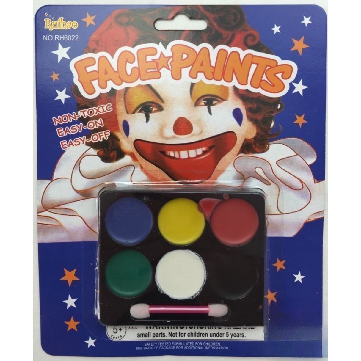 Safe and Fun Clown Face Paint Set for Halloween and Costume Events